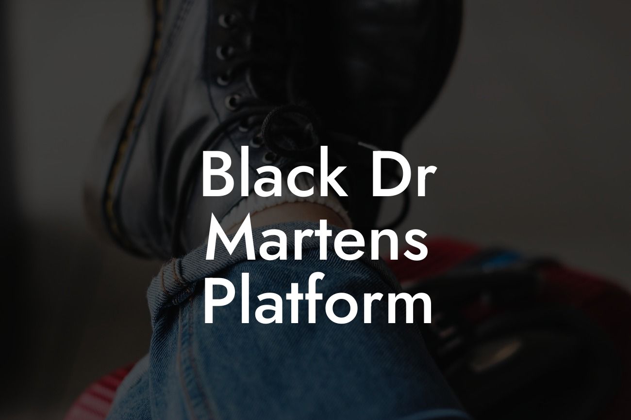 Black Dr Martens Platform