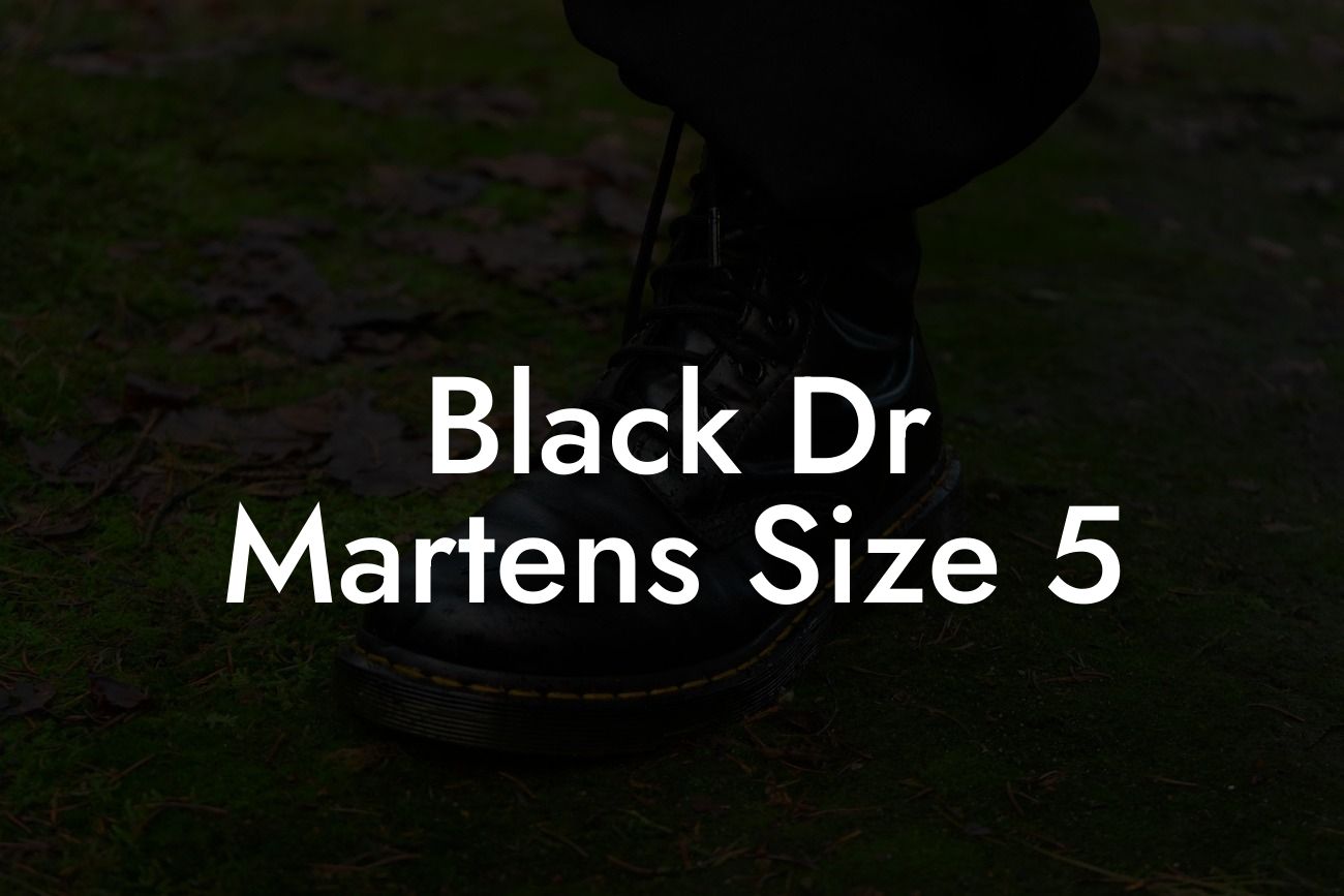 Black Dr Martens Size 5