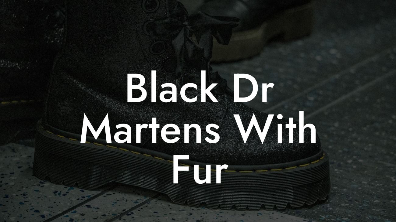 Black Dr Martens With Fur