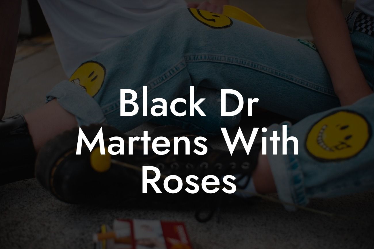 Black Dr Martens With Roses
