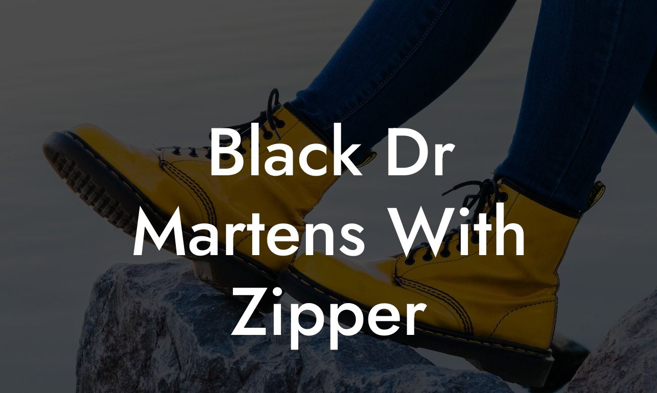 Black Dr Martens With Zipper