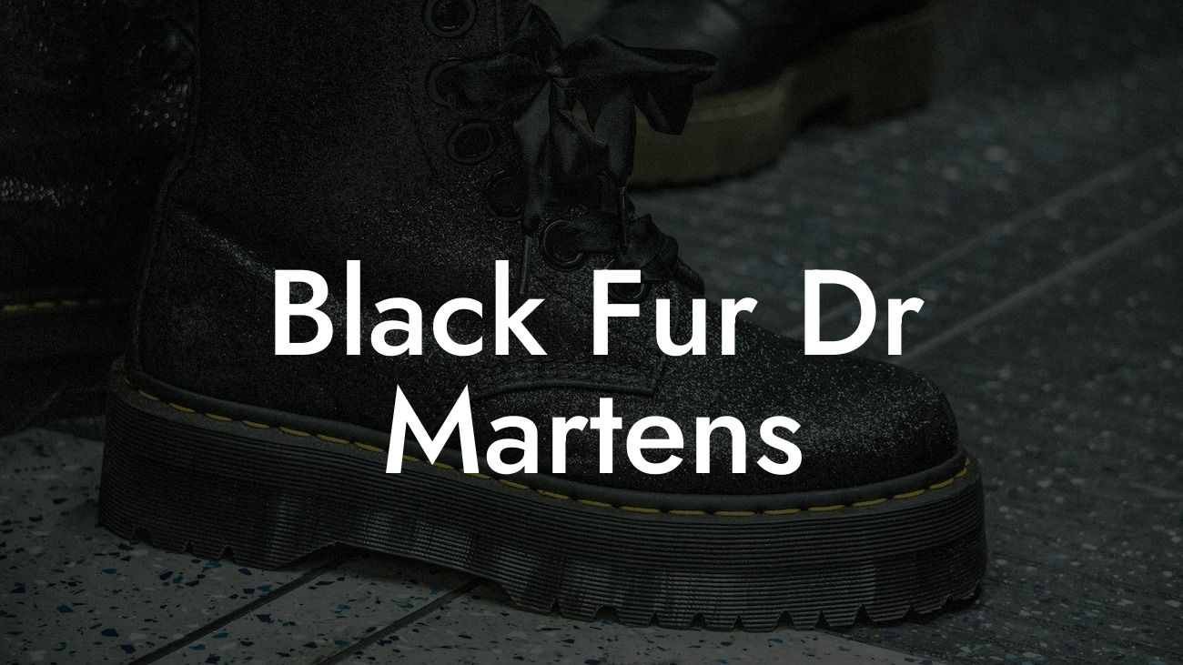 Black Fur Dr Martens