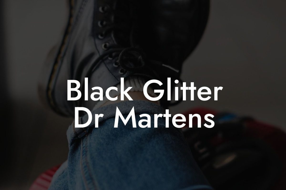 Black Glitter Dr Martens