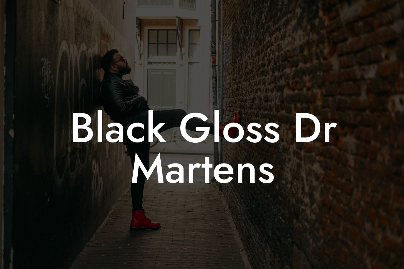 Black Gloss Dr Martens