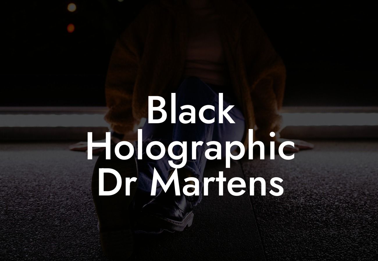 Black Holographic Dr Martens