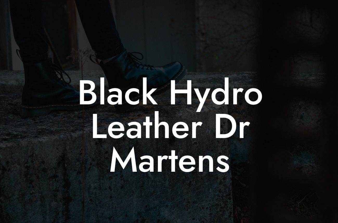 Black Hydro Leather Dr Martens