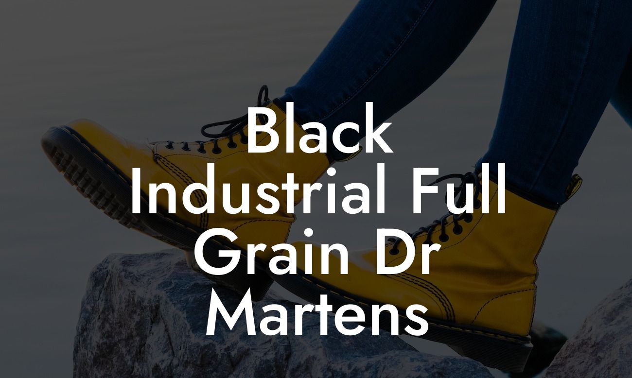 Black Industrial Full Grain Dr Martens