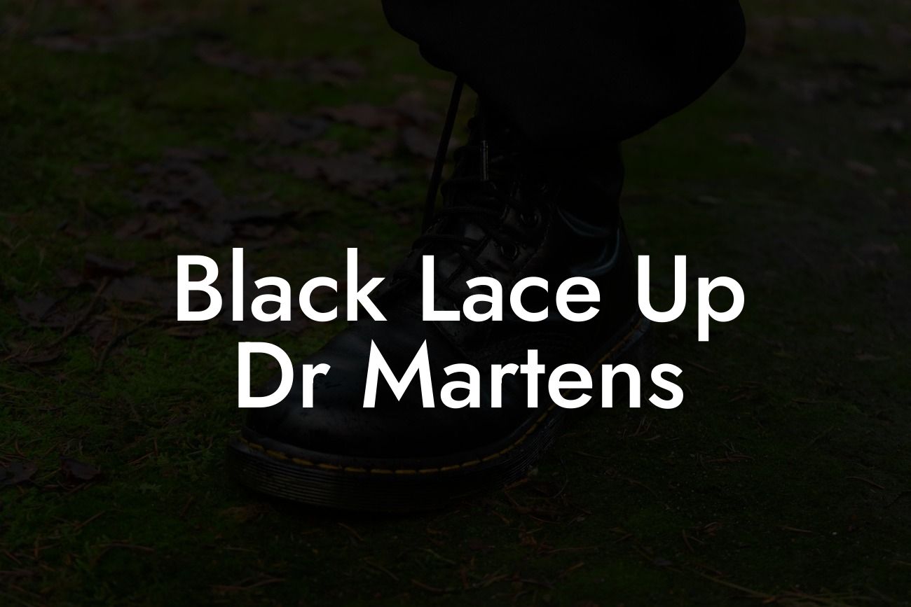 Black Lace Up Dr Martens