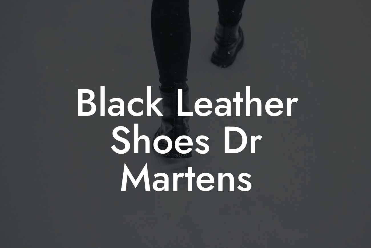 Black Leather Shoes Dr Martens