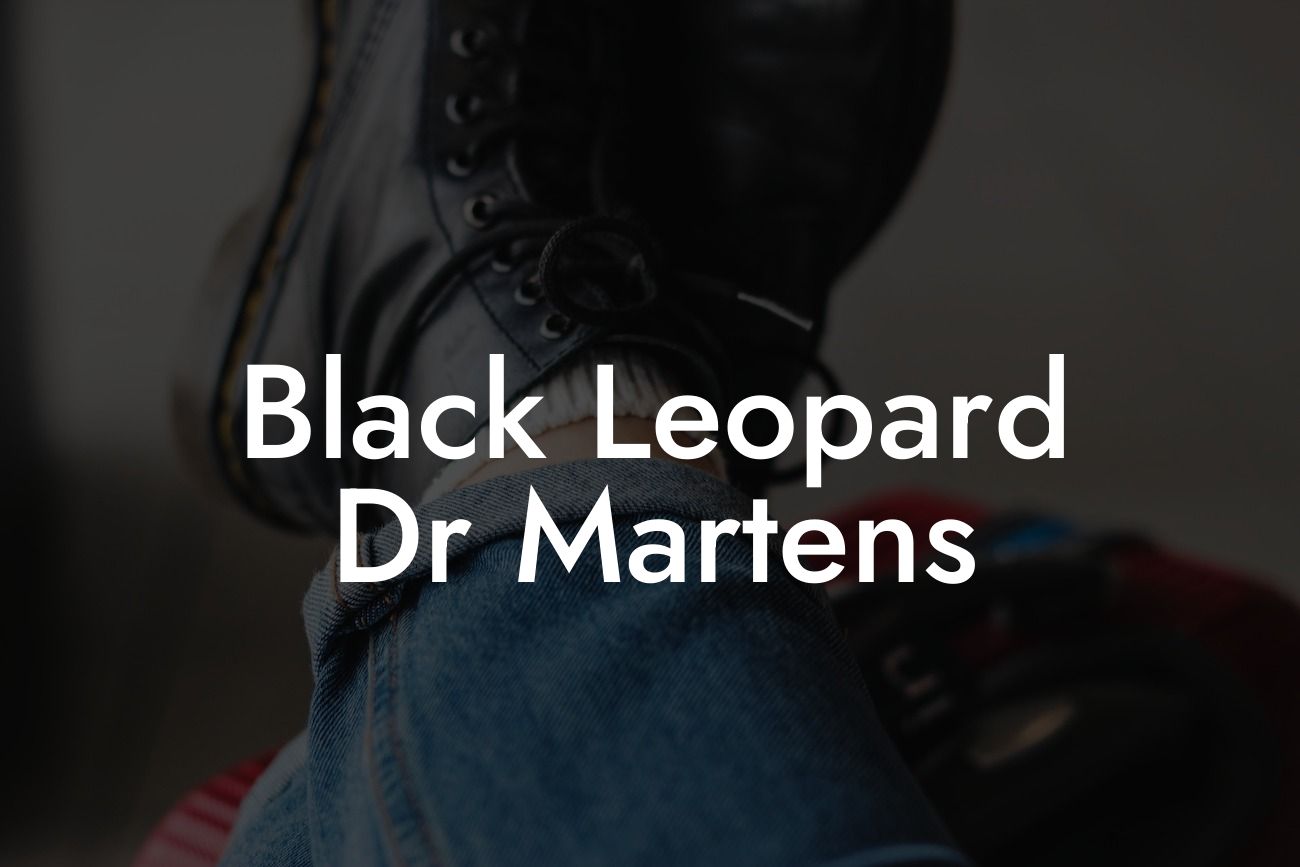 Black Leopard Dr Martens
