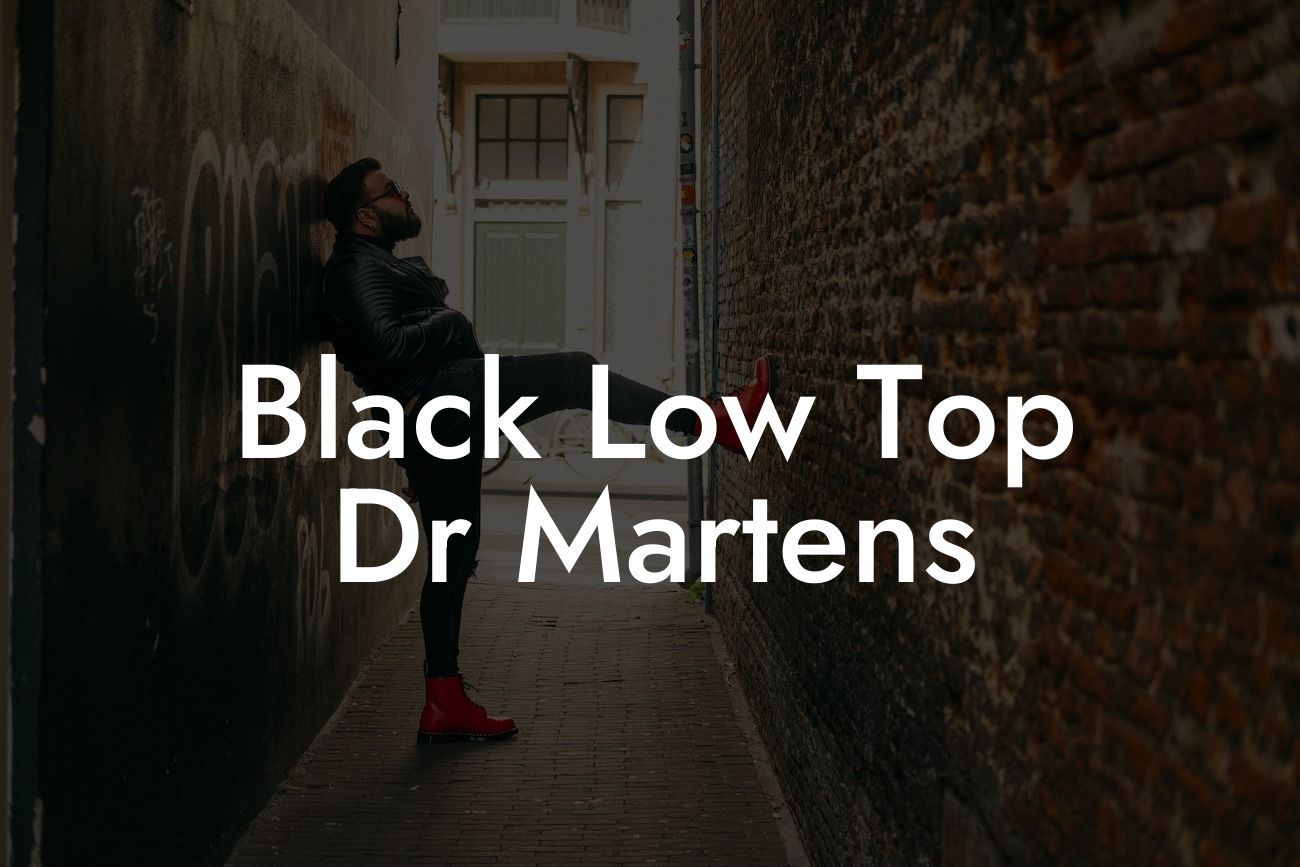 Black Low Top Dr Martens