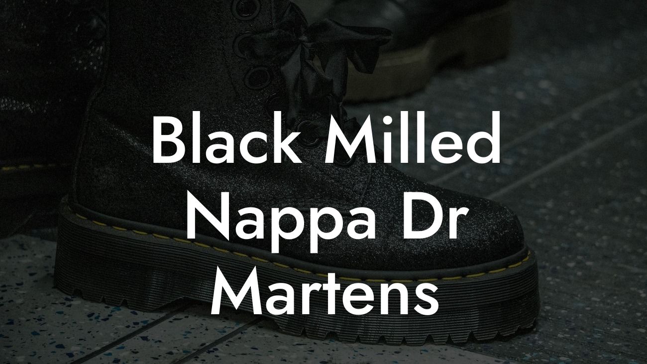 Black Milled Nappa Dr Martens
