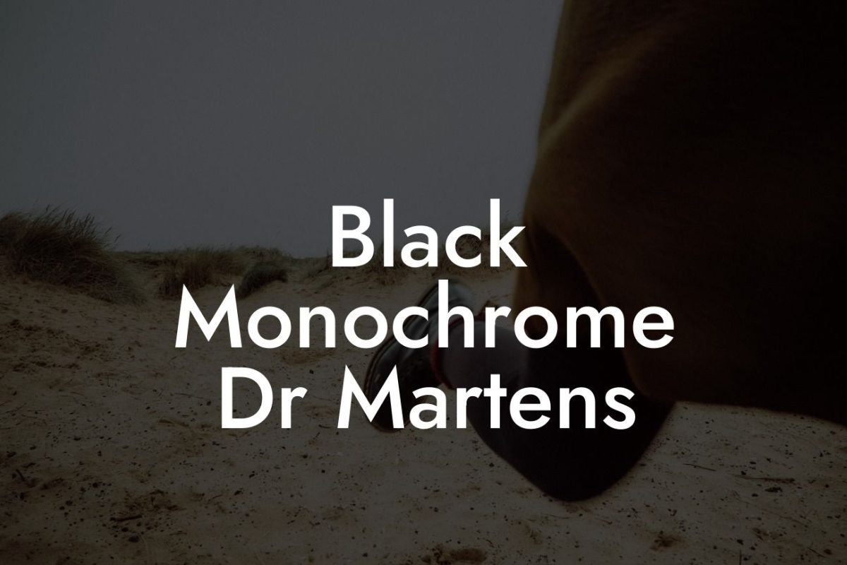 Black Monochrome Dr Martens