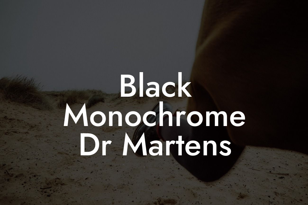 Black Monochrome Dr Martens