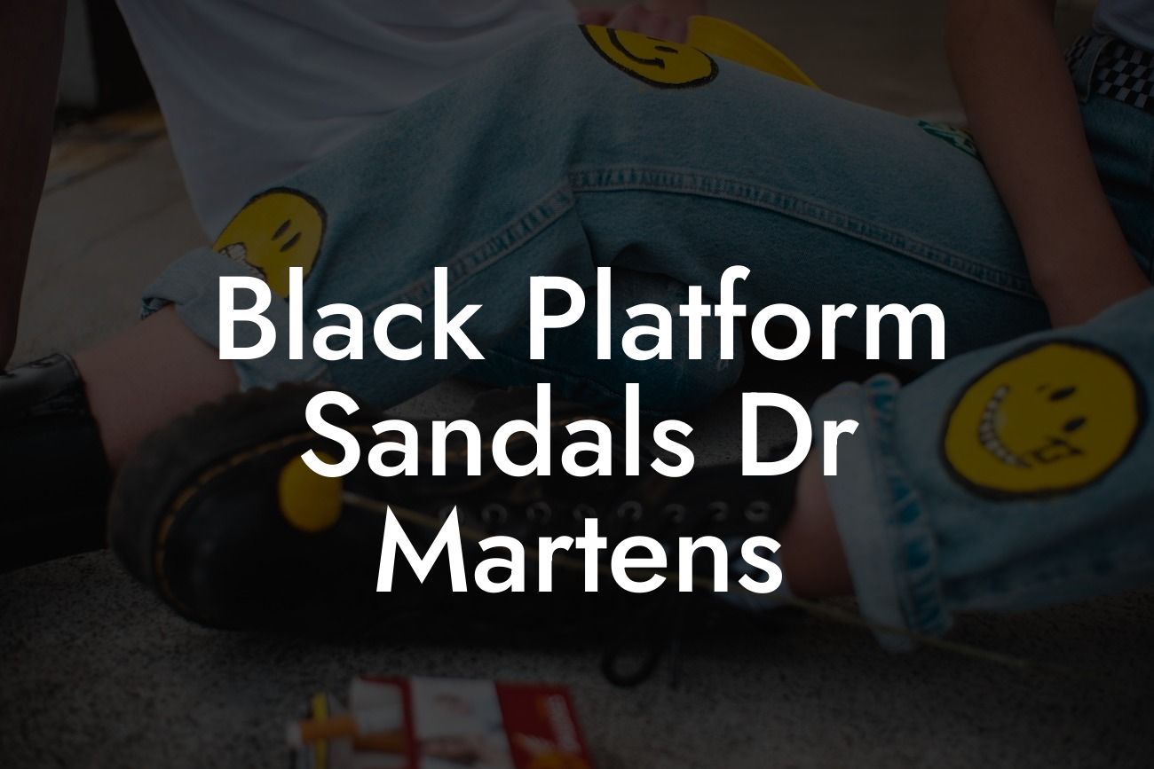 Black Platform Sandals Dr Martens
