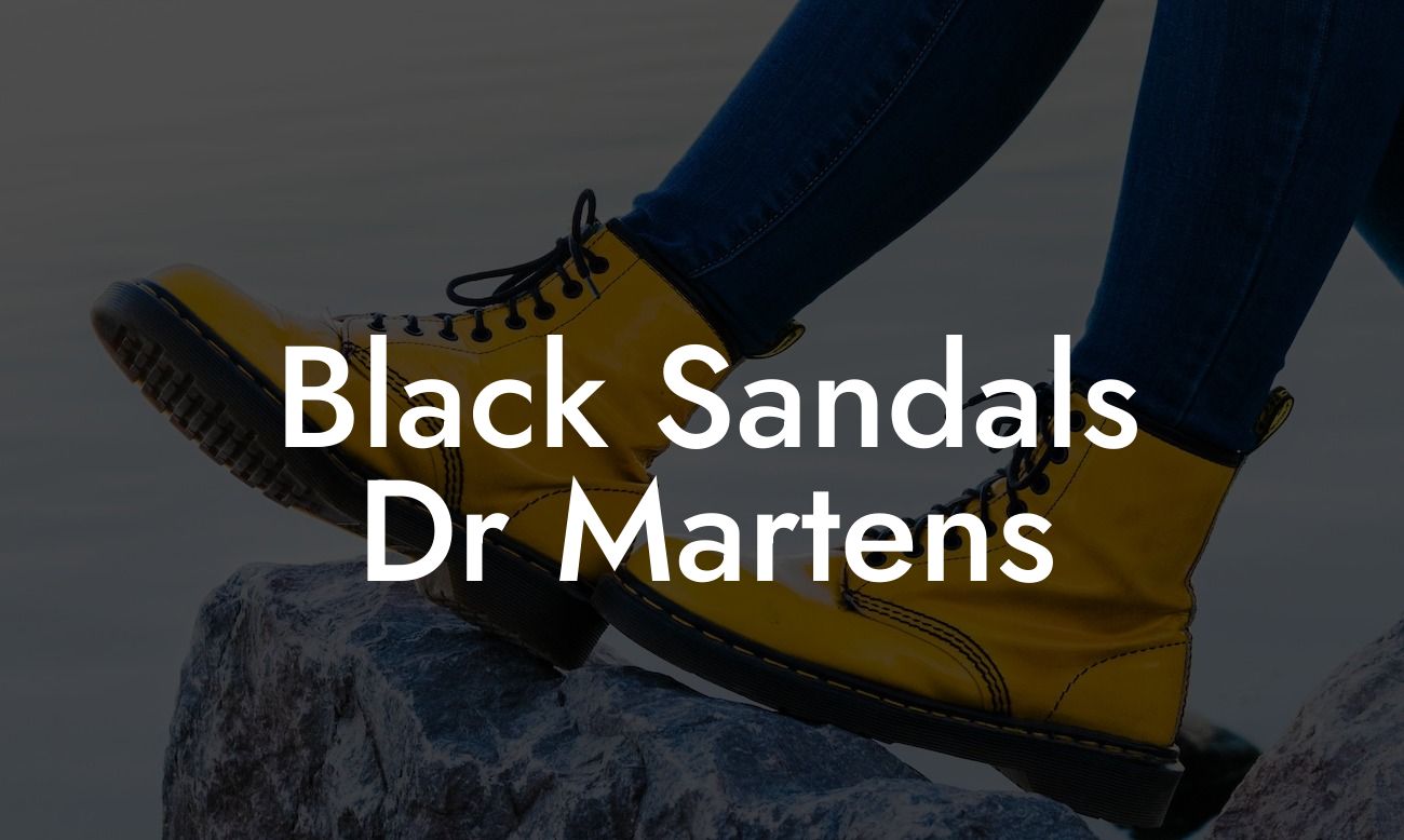 Black Sandals Dr Martens