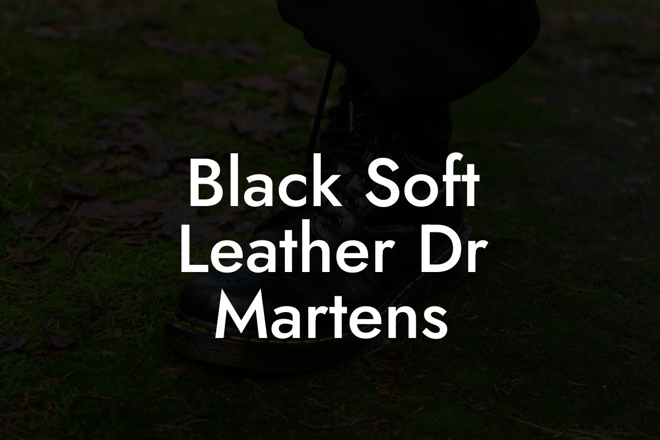Black Soft Leather Dr Martens