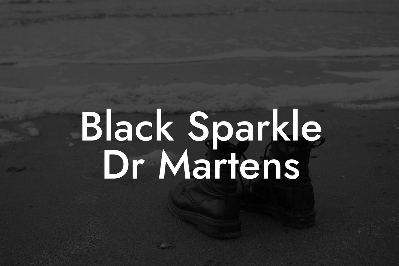 Black Sparkle Dr Martens