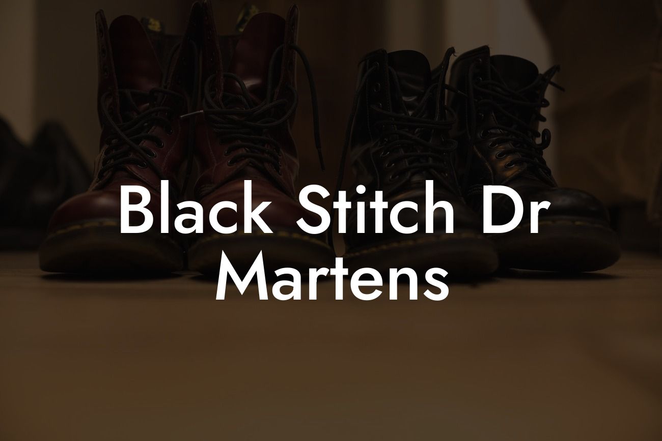 Black Stitch Dr Martens