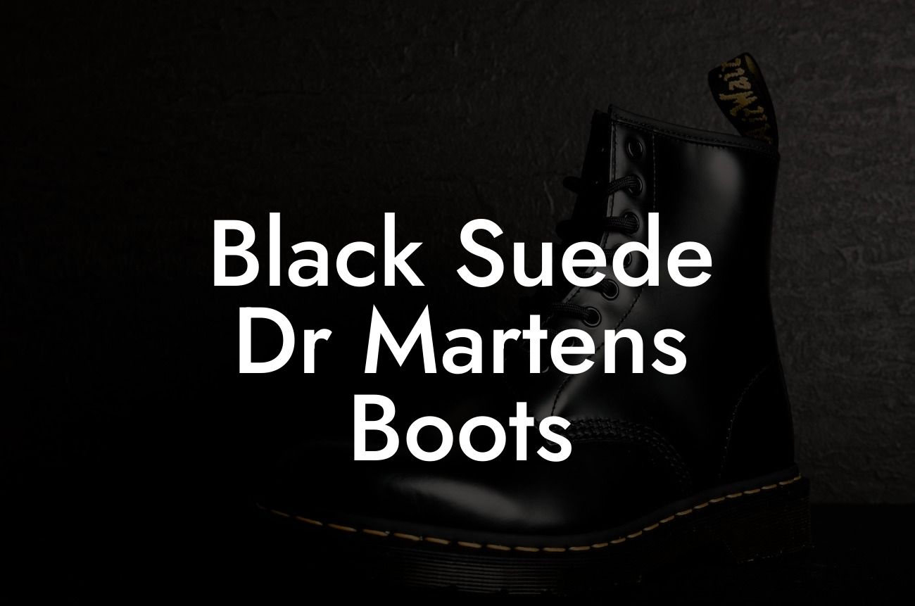Black Suede Dr Martens Boots