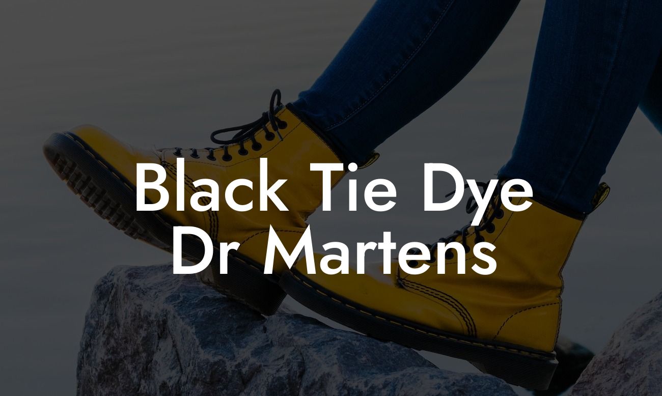 Black Tie Dye Dr Martens