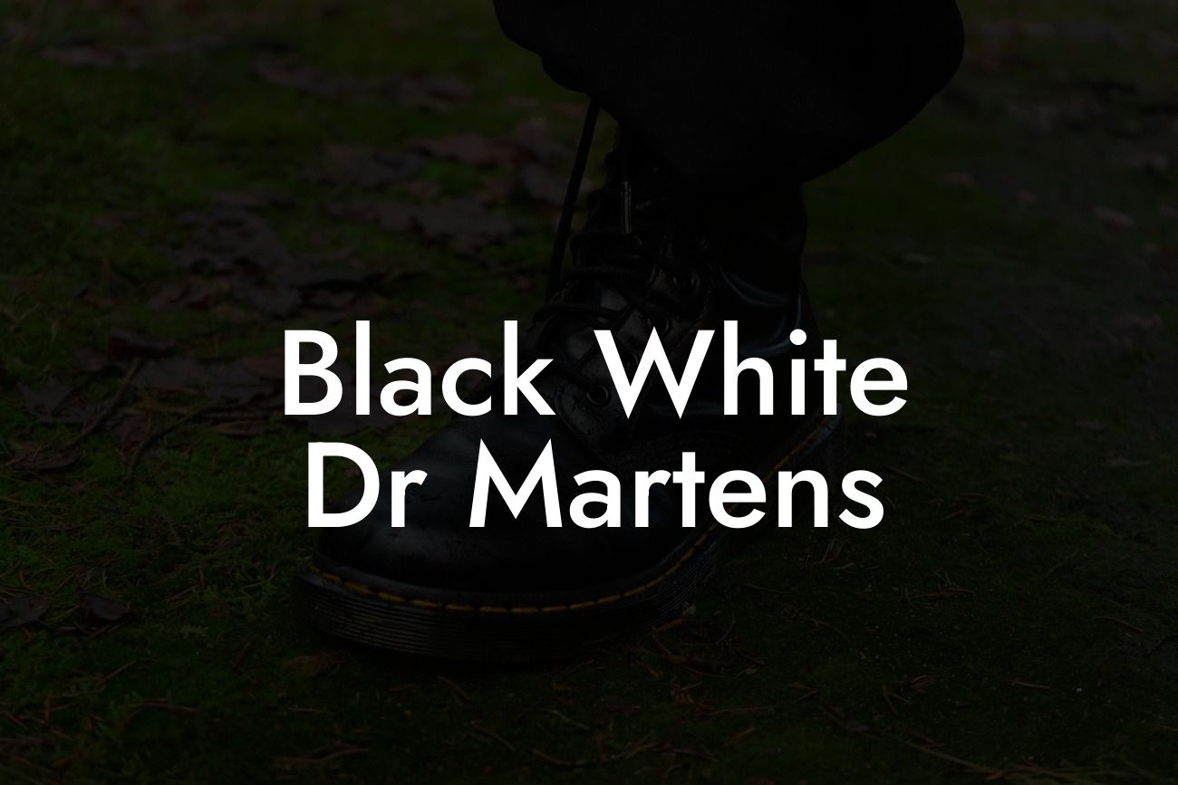 Black White Dr Martens