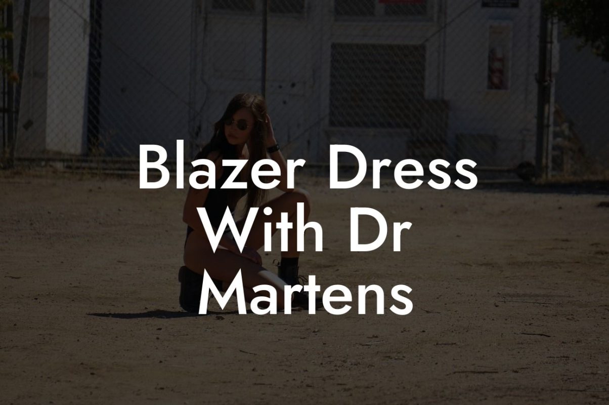 Blazer Dress With Dr Martens