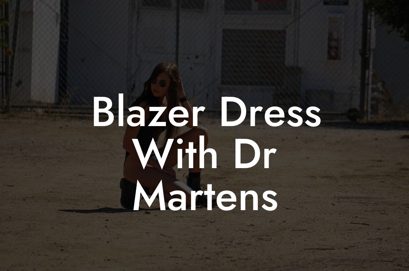 Blazer Dress With Dr Martens