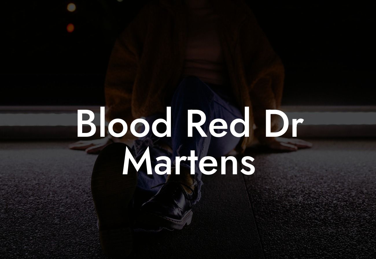 Blood Red Dr Martens