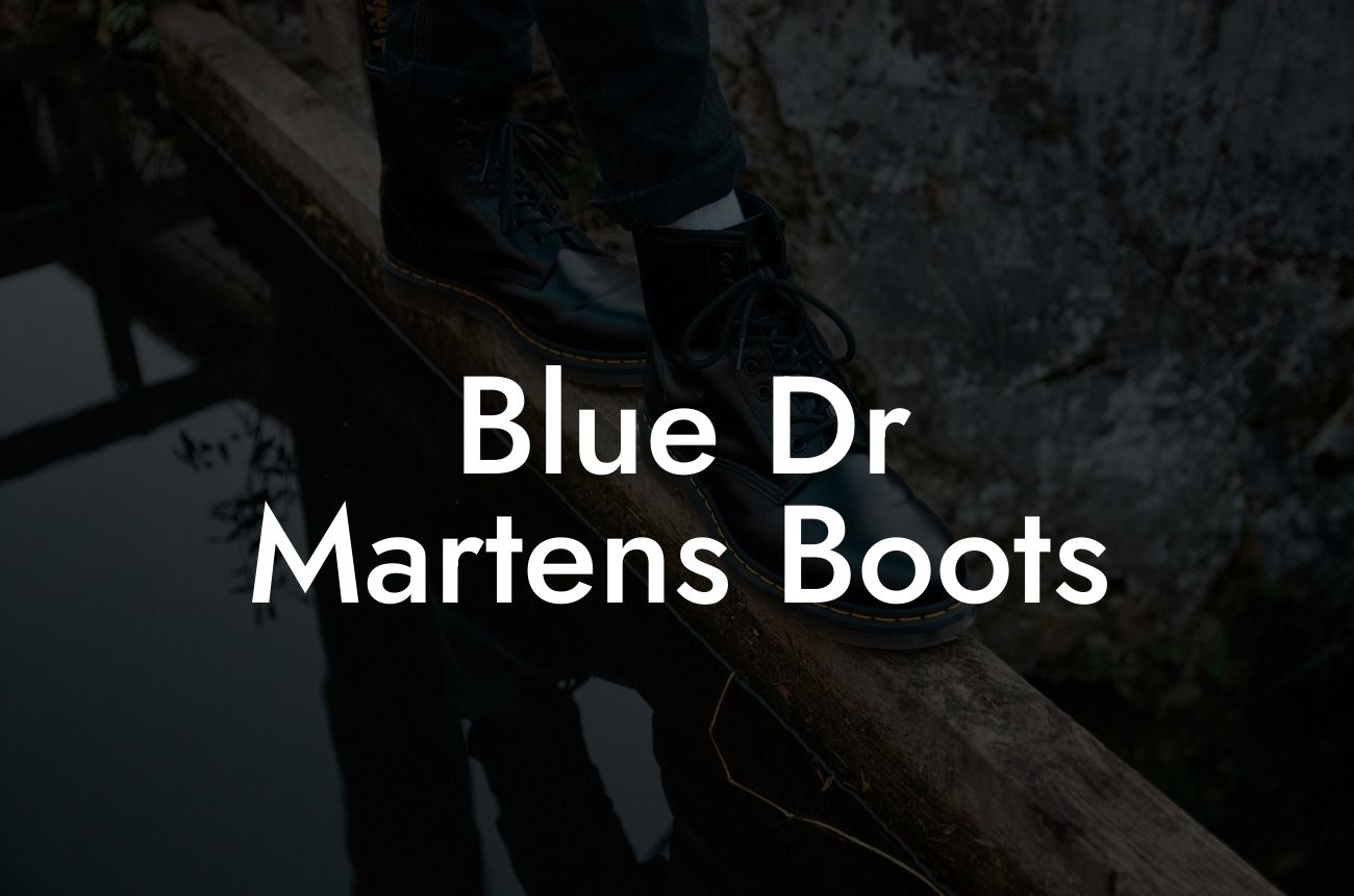 Blue Dr Martens Boots