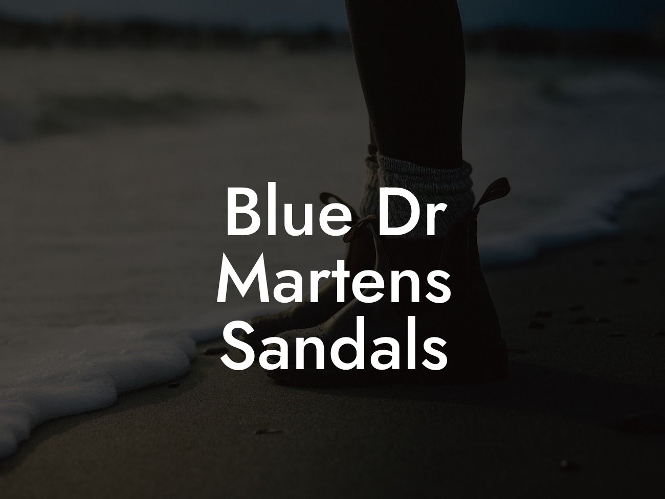 Blue Dr Martens Sandals