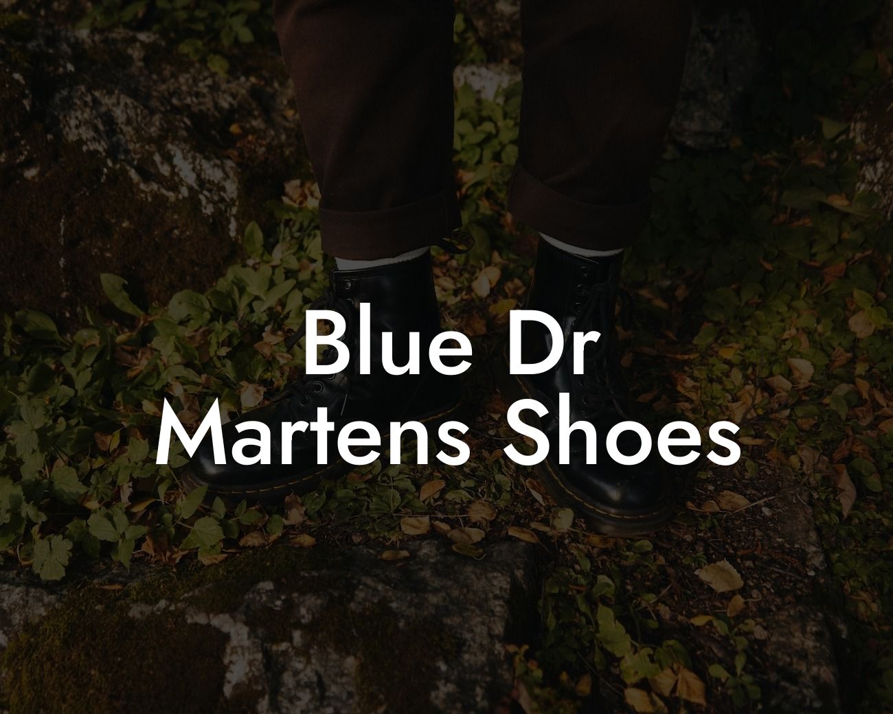 Blue Dr Martens Shoes