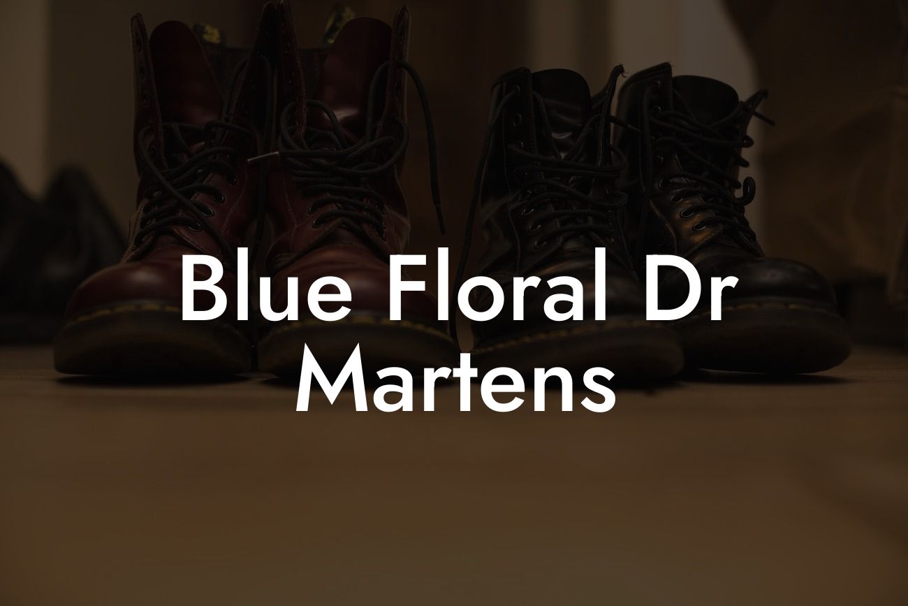 Blue Floral Dr Martens