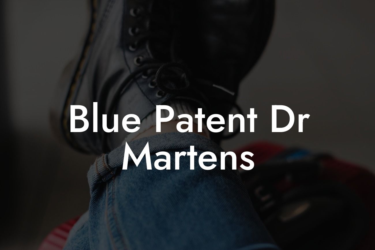 Blue Patent Dr Martens
