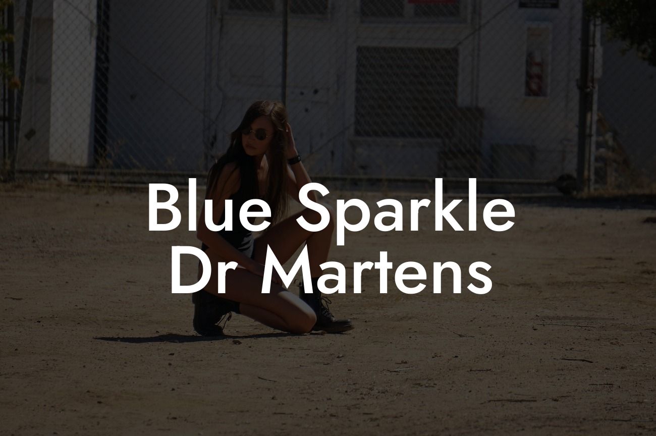 Blue Sparkle Dr Martens