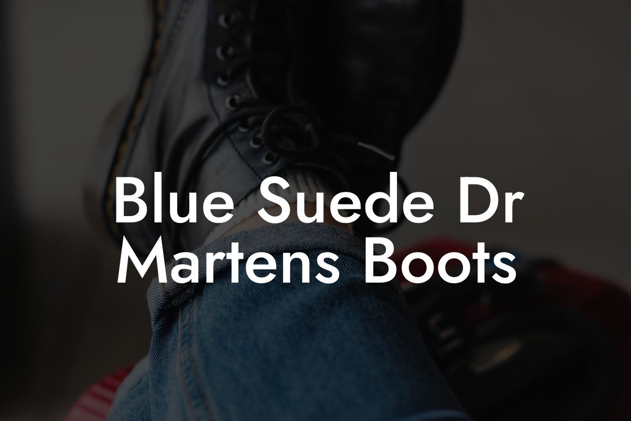 Blue Suede Dr Martens Boots
