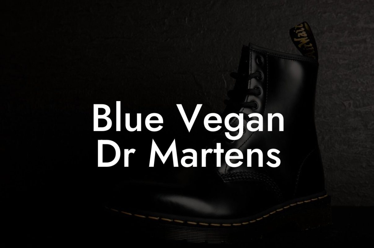 Blue Vegan Dr Martens