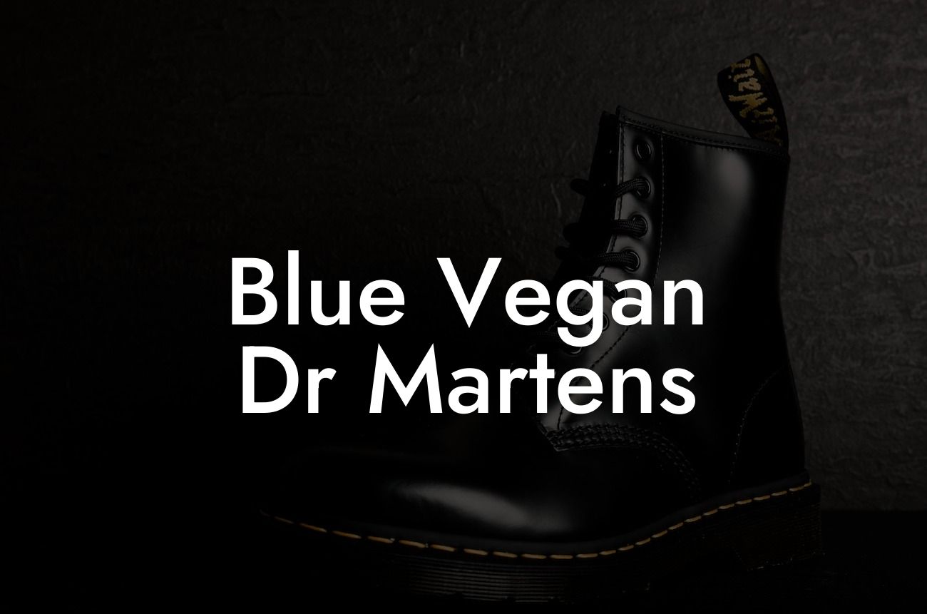 Blue Vegan Dr Martens
