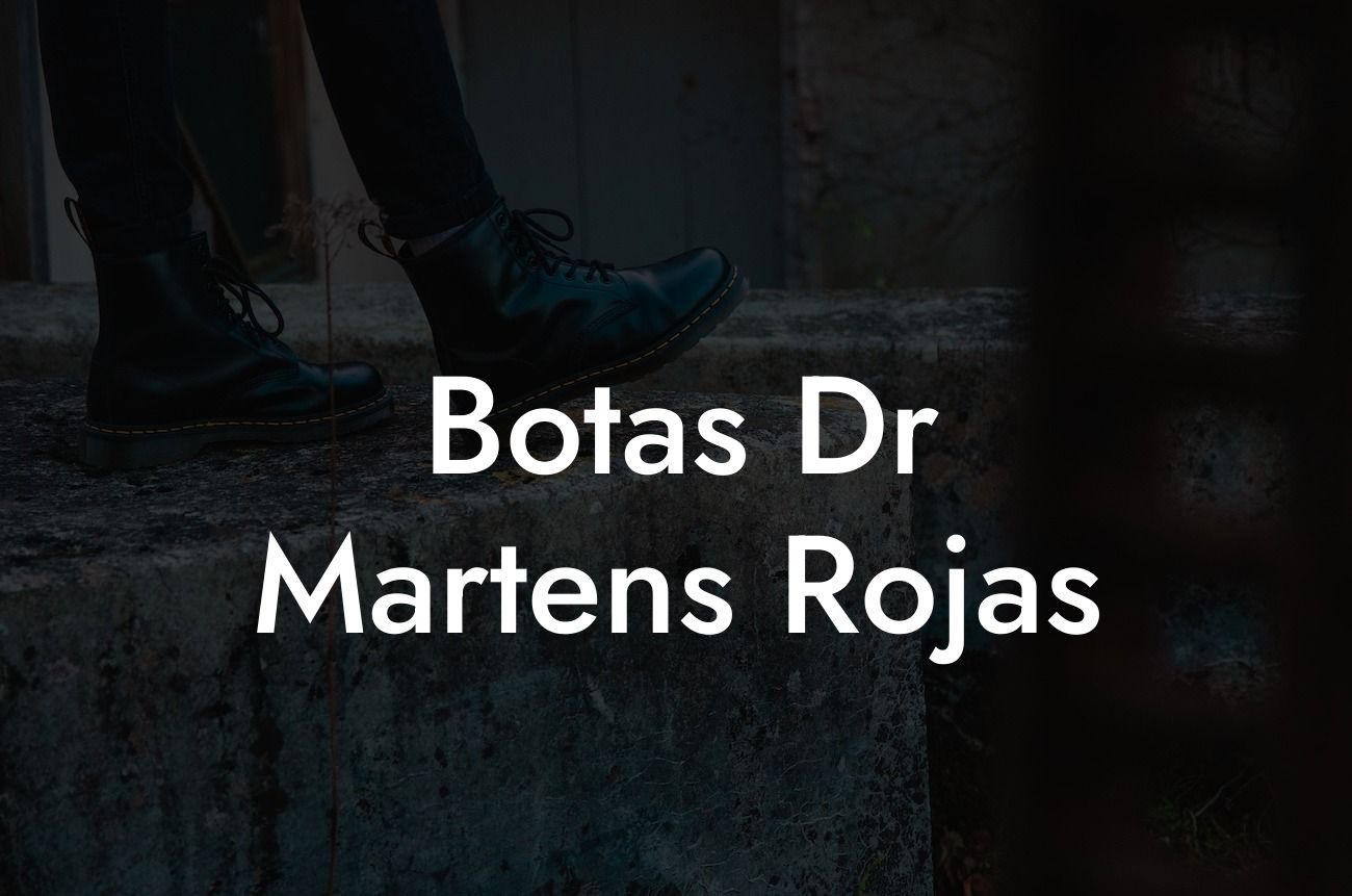 Botas Dr Martens Rojas