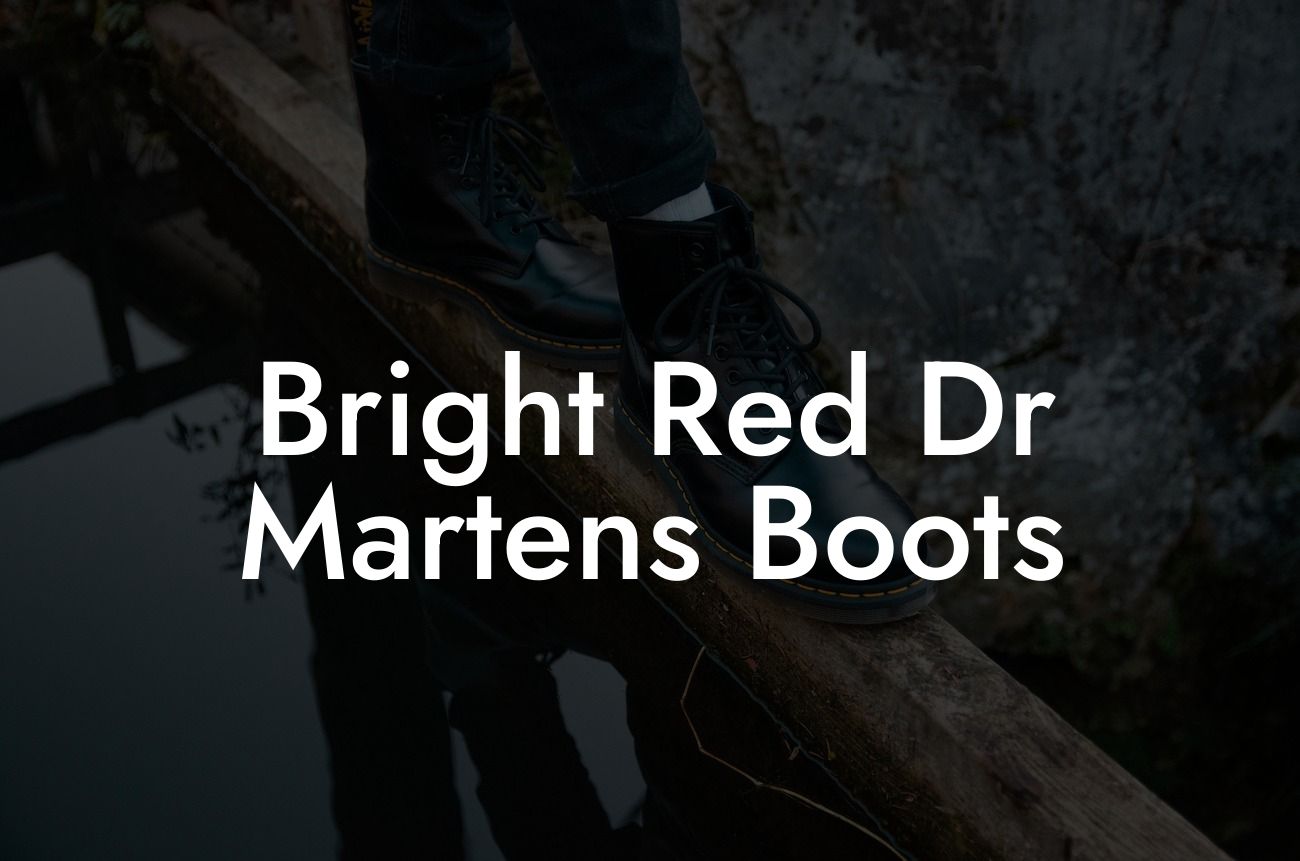 Bright Red Dr Martens Boots