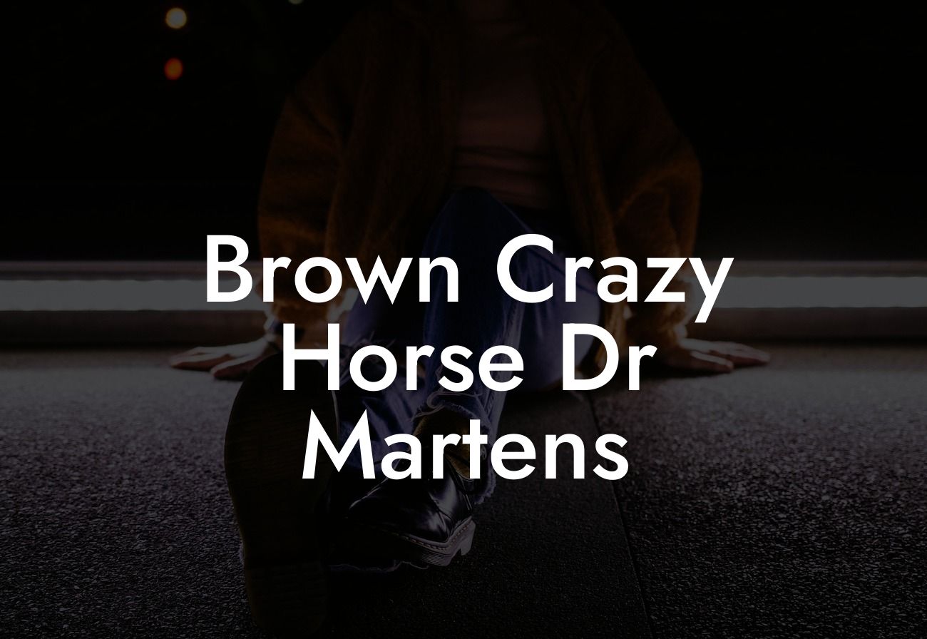 Brown Crazy Horse Dr Martens
