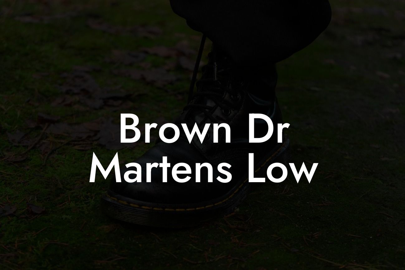 Brown Dr Martens Low