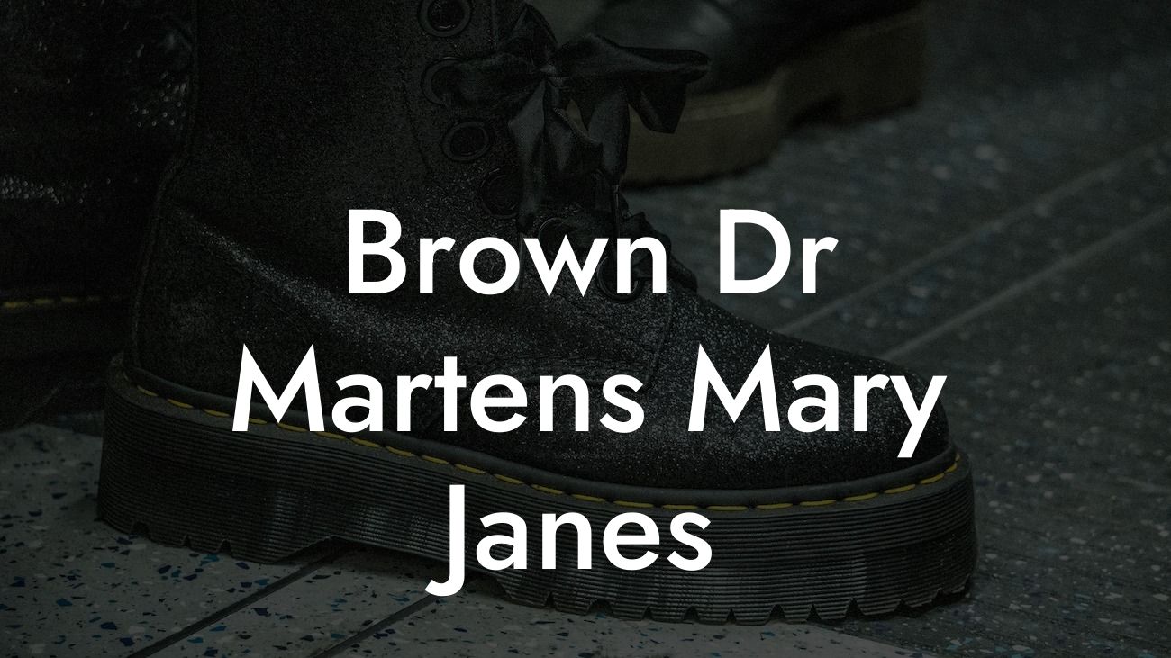 Brown Dr Martens Mary Janes