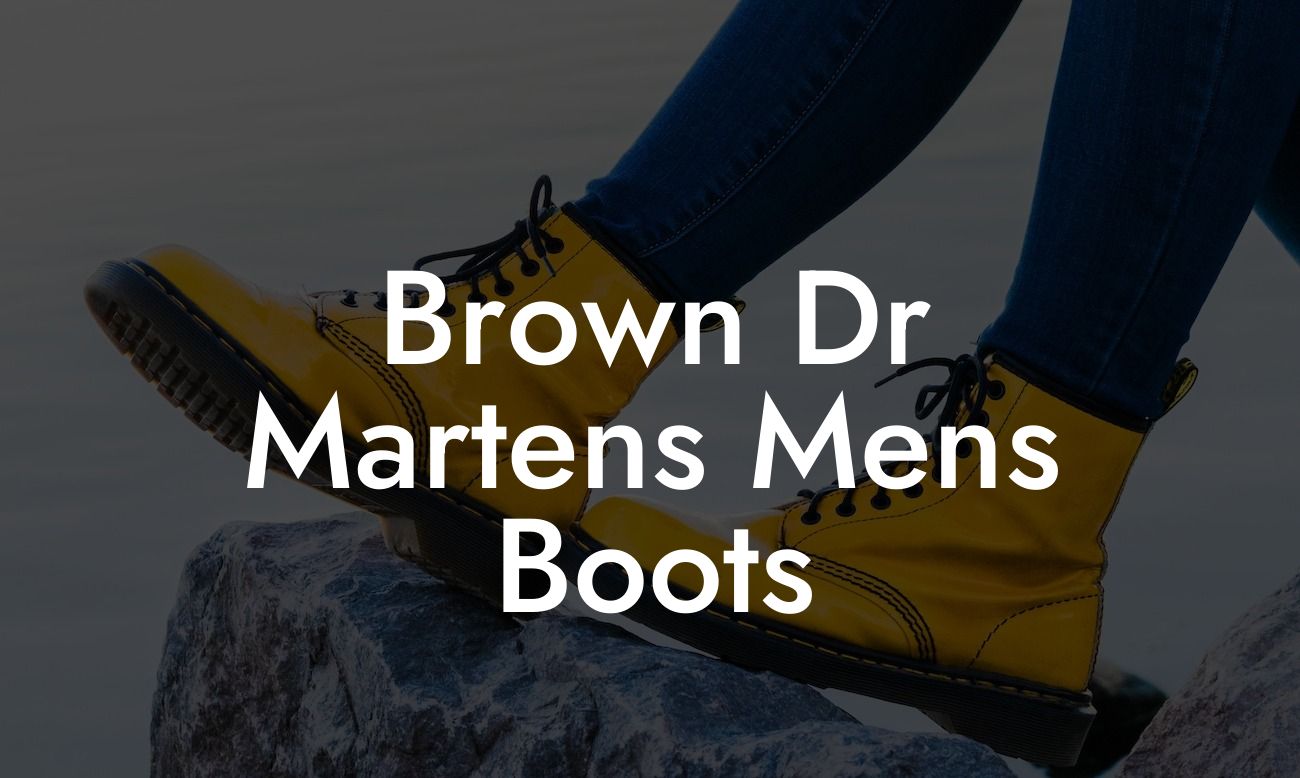 Brown Dr Martens Mens Boots