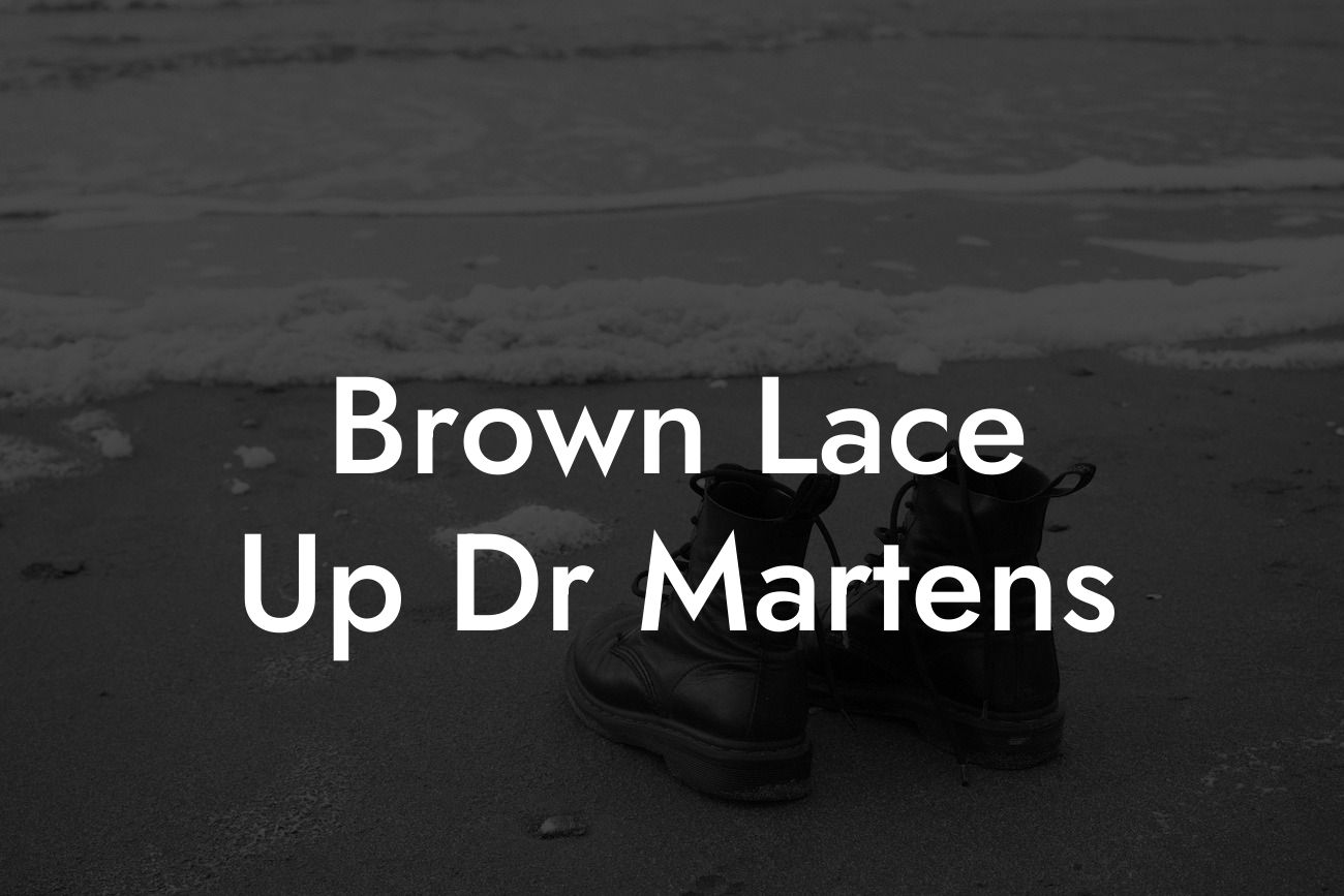 Brown Lace Up Dr Martens