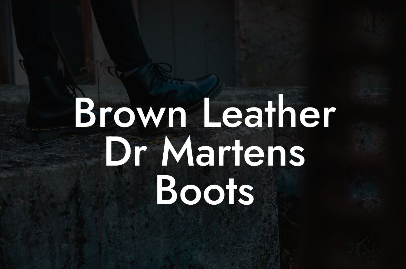 Brown Leather Dr Martens Boots