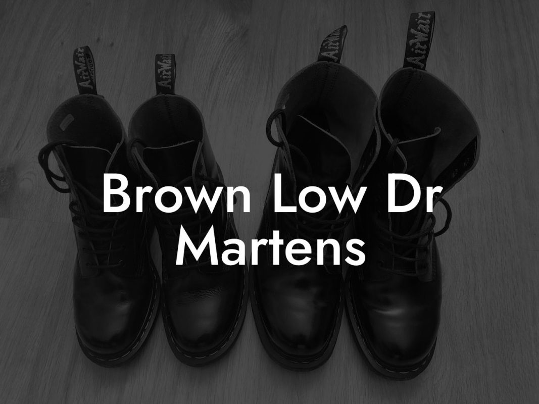 Brown Low Dr Martens