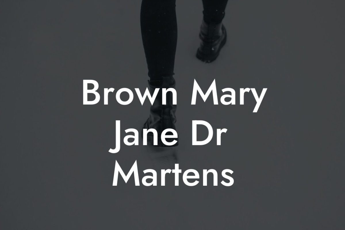 Brown Mary Jane Dr Martens