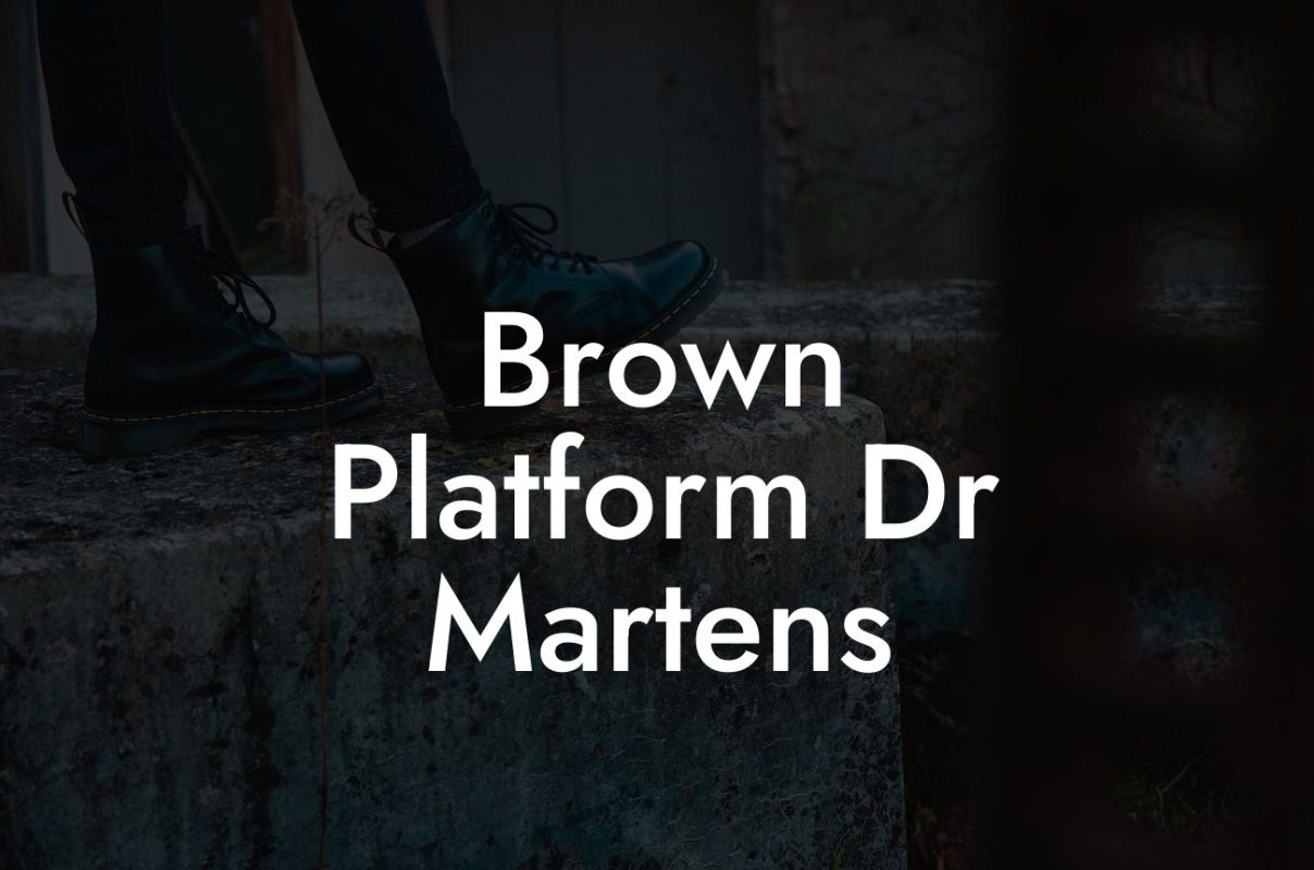 Brown Platform Dr Martens