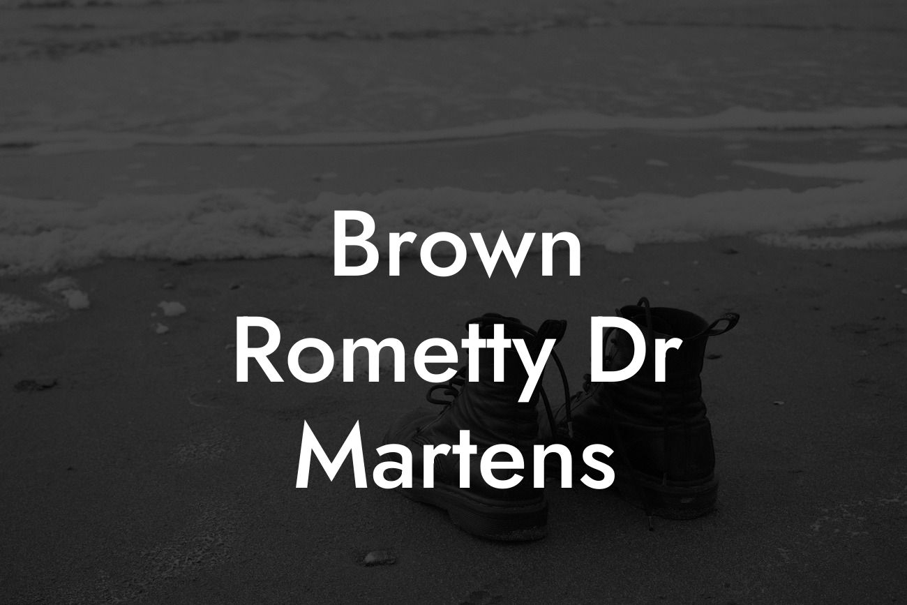 Brown Rometty Dr Martens